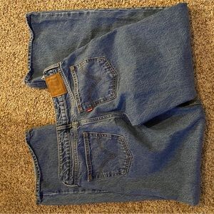 Womens Low Rise Wide Leg Levi Jeans